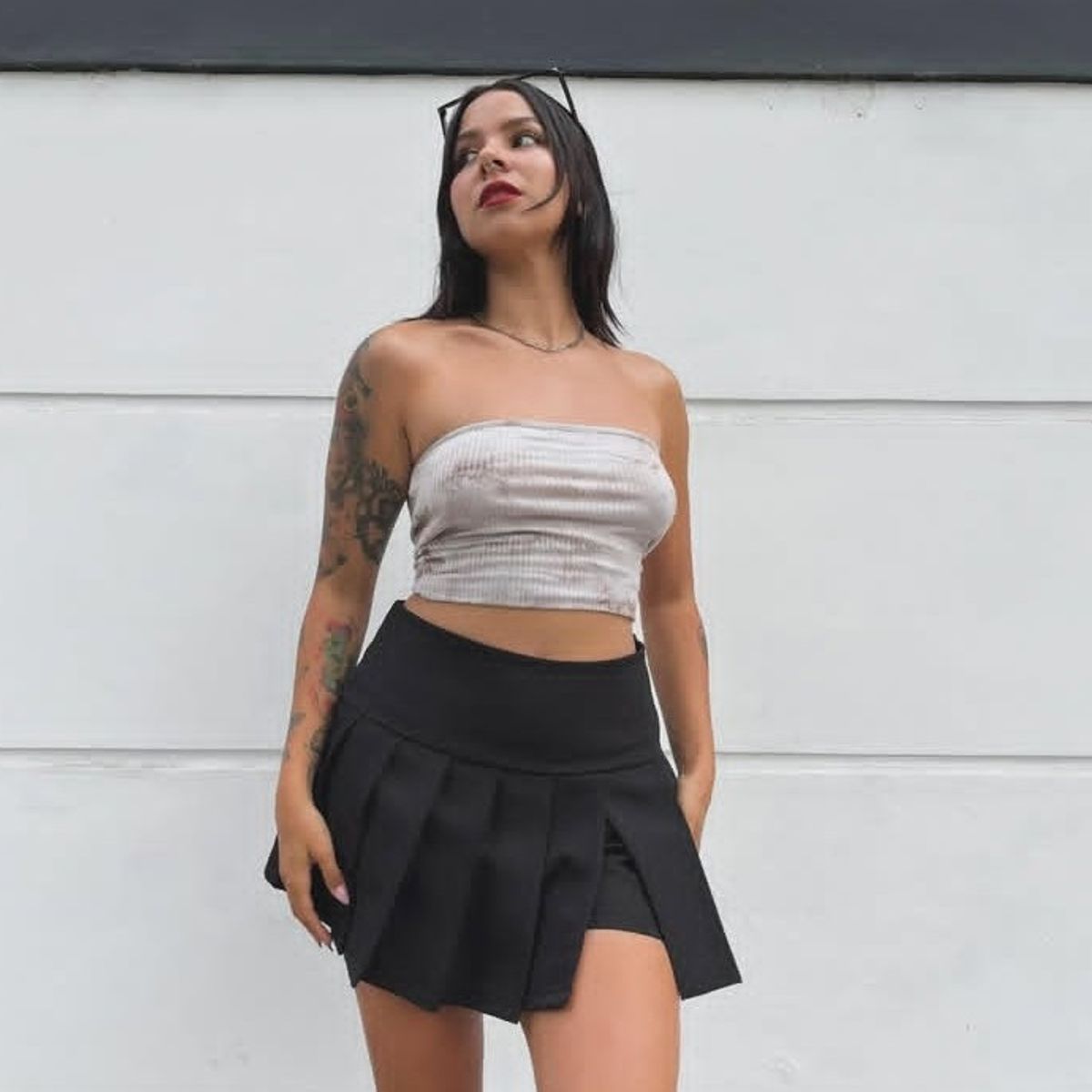 GENERICO - FALDA TABLEADA PARA MUJER