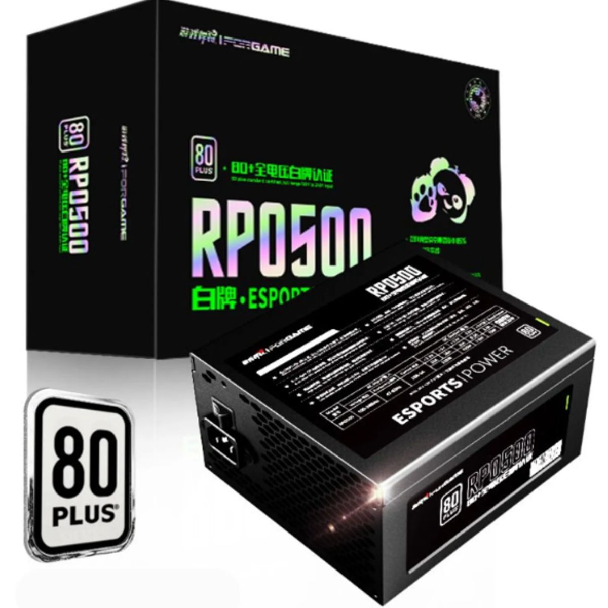 HALION - Fuente de Poder IFORGAME RPO500 80 PLUS WHITE APFC 12cm HALION
