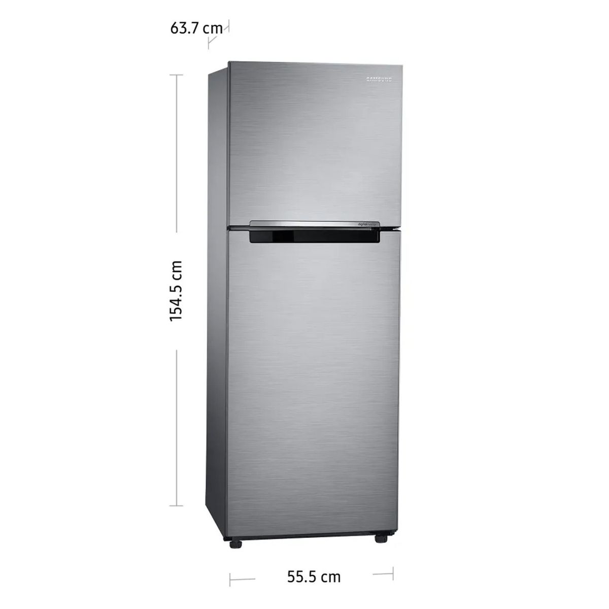 SAMSUNG - Refrigeradora Samsung 234L No Frost Top Freezer RT22FARADS8 Plateado
