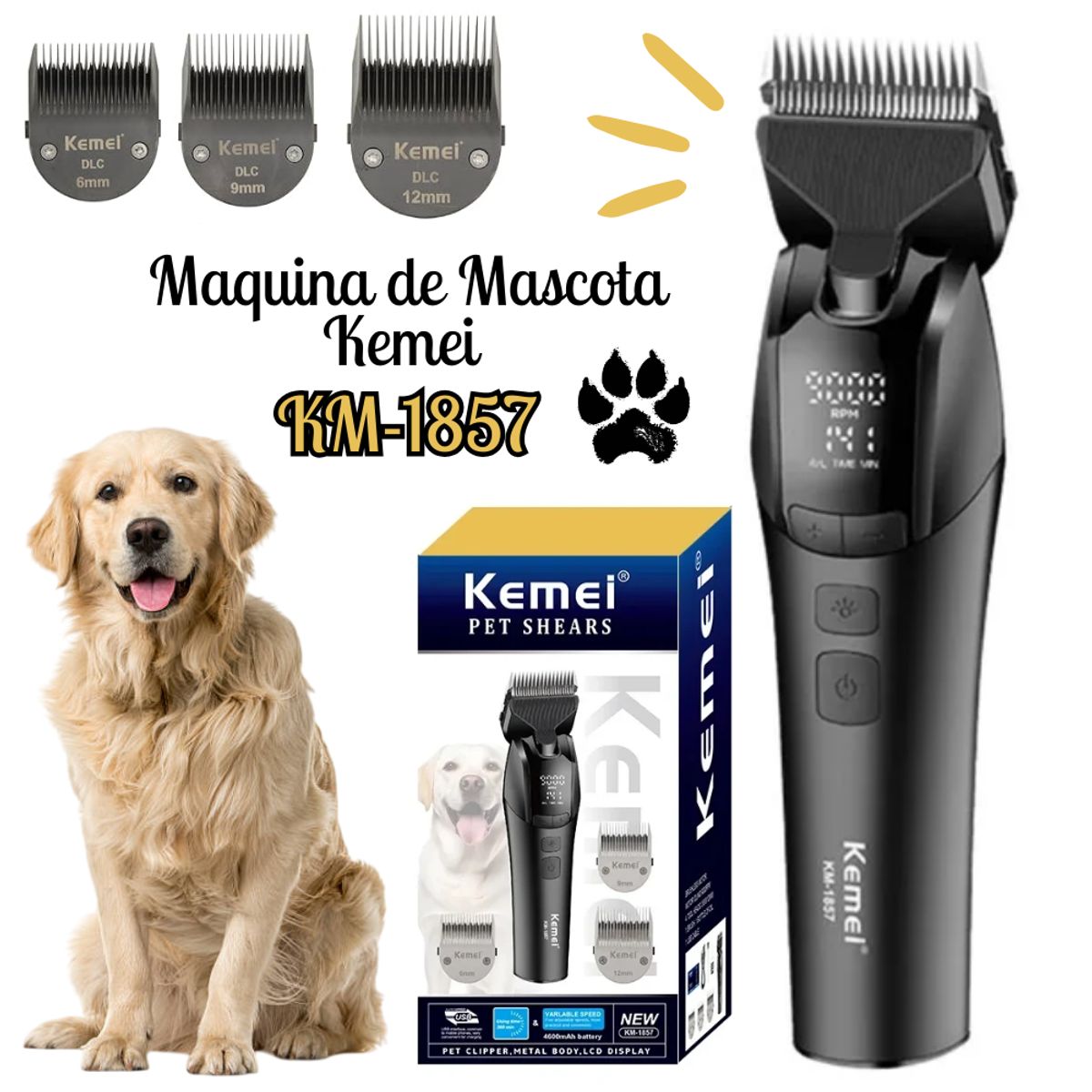 KEMEI - Maquina de Mascota Kemei  KM-1857