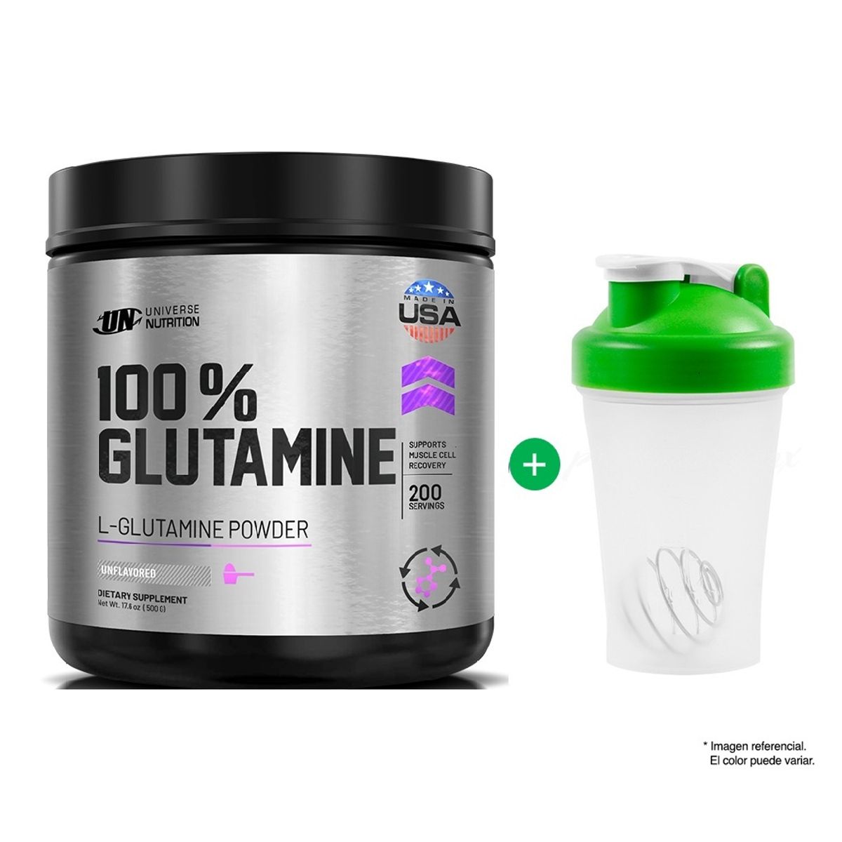 Universe Nutrition - Glutamine UN Nutrition L-Glutamina 500 gramos