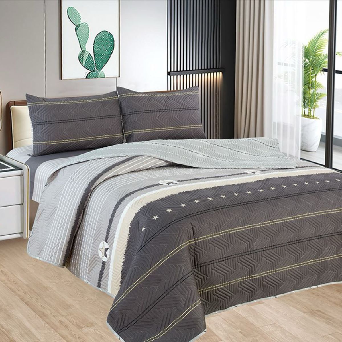 CASATEX - CUBRECAMA CASATEX CON DISEÑO QUEEN