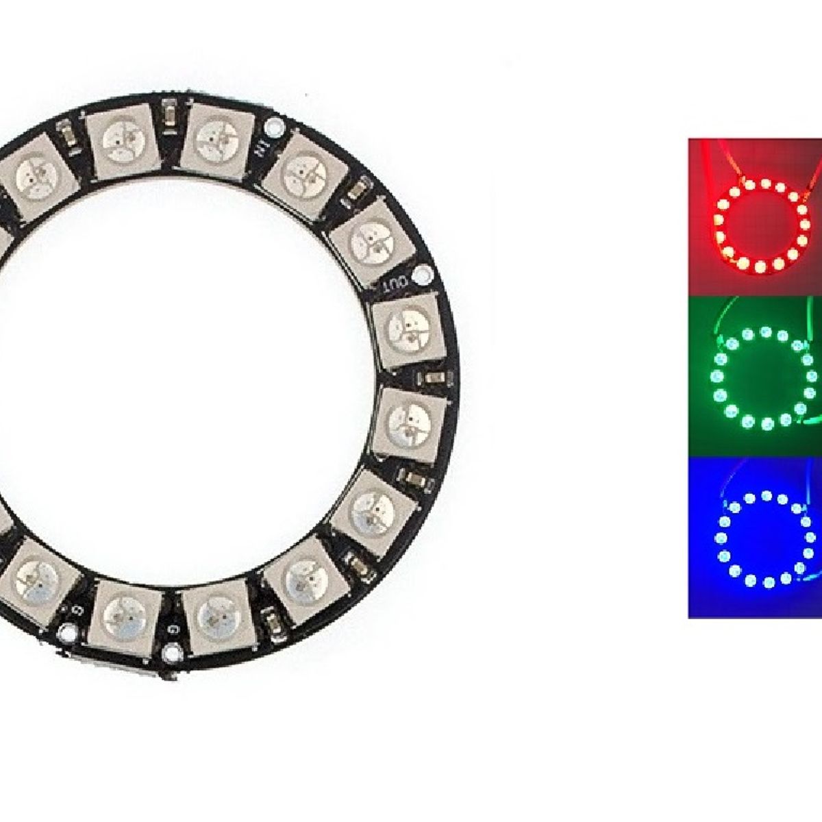 GENERICO - Anillo Led Ws2812b 5050 Rgb 16 Bit Para Raspberry Placa Diy