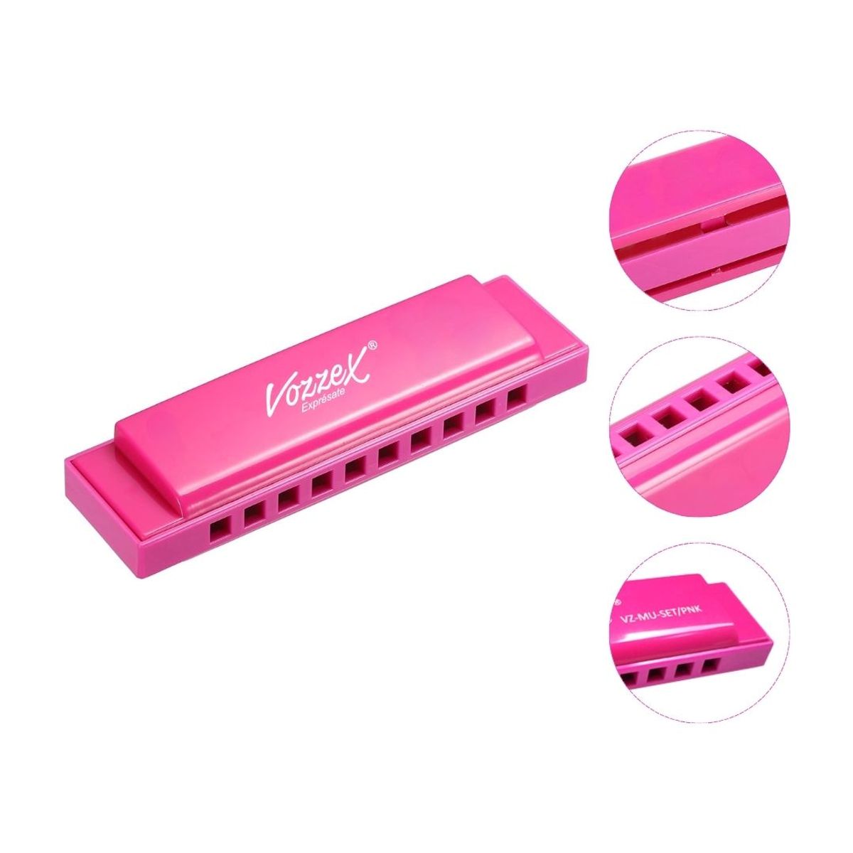 VOZZEX - Set de Instrumentos Musicales para Niños Vozzex - Rosado