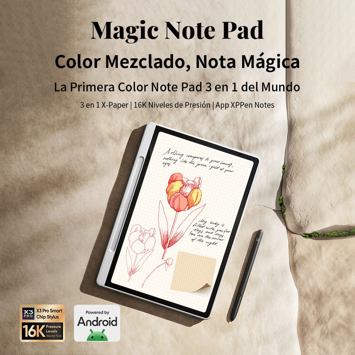 XP PEN - XPPen Magic Note Pad Tableta para Tomar Notas