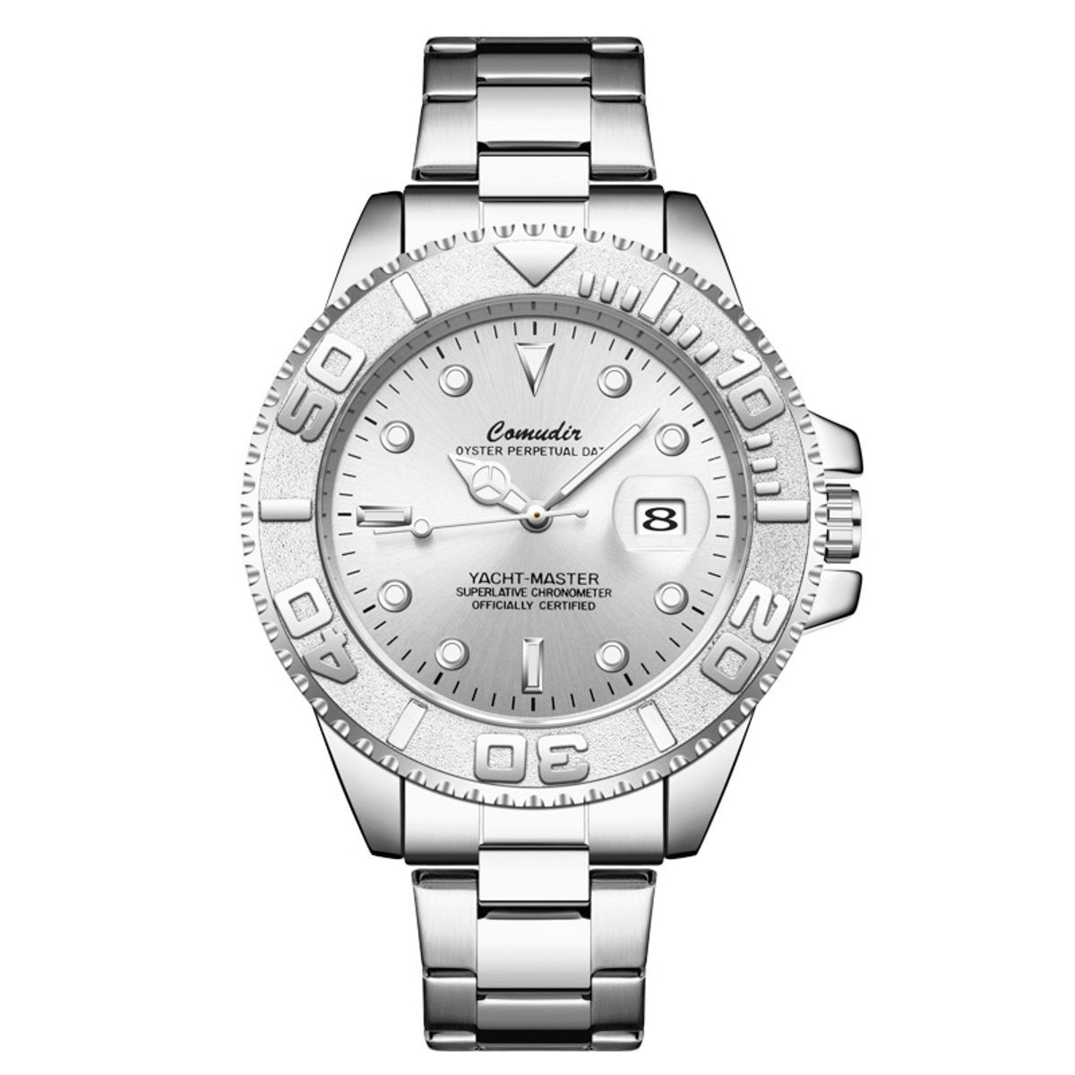 OVOTOUMI - OVOTOUMI QHZ reloj mecánico de gran dial impermeable-Negro