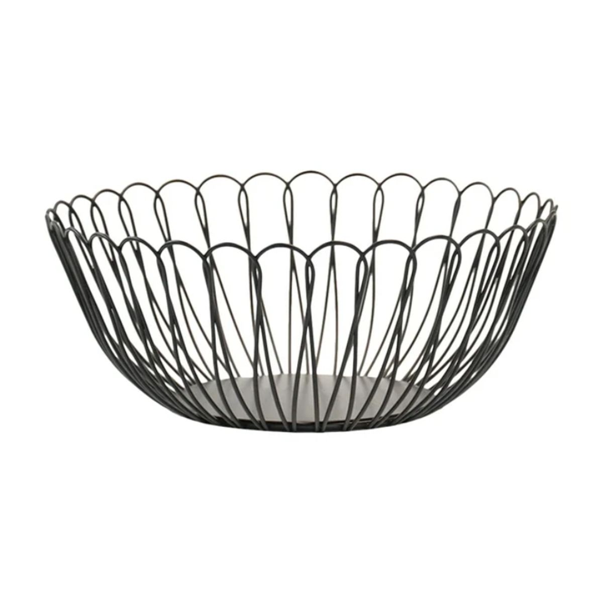 PIA COPELLO STORE - Cesta de Frutas forma Curva - Negro