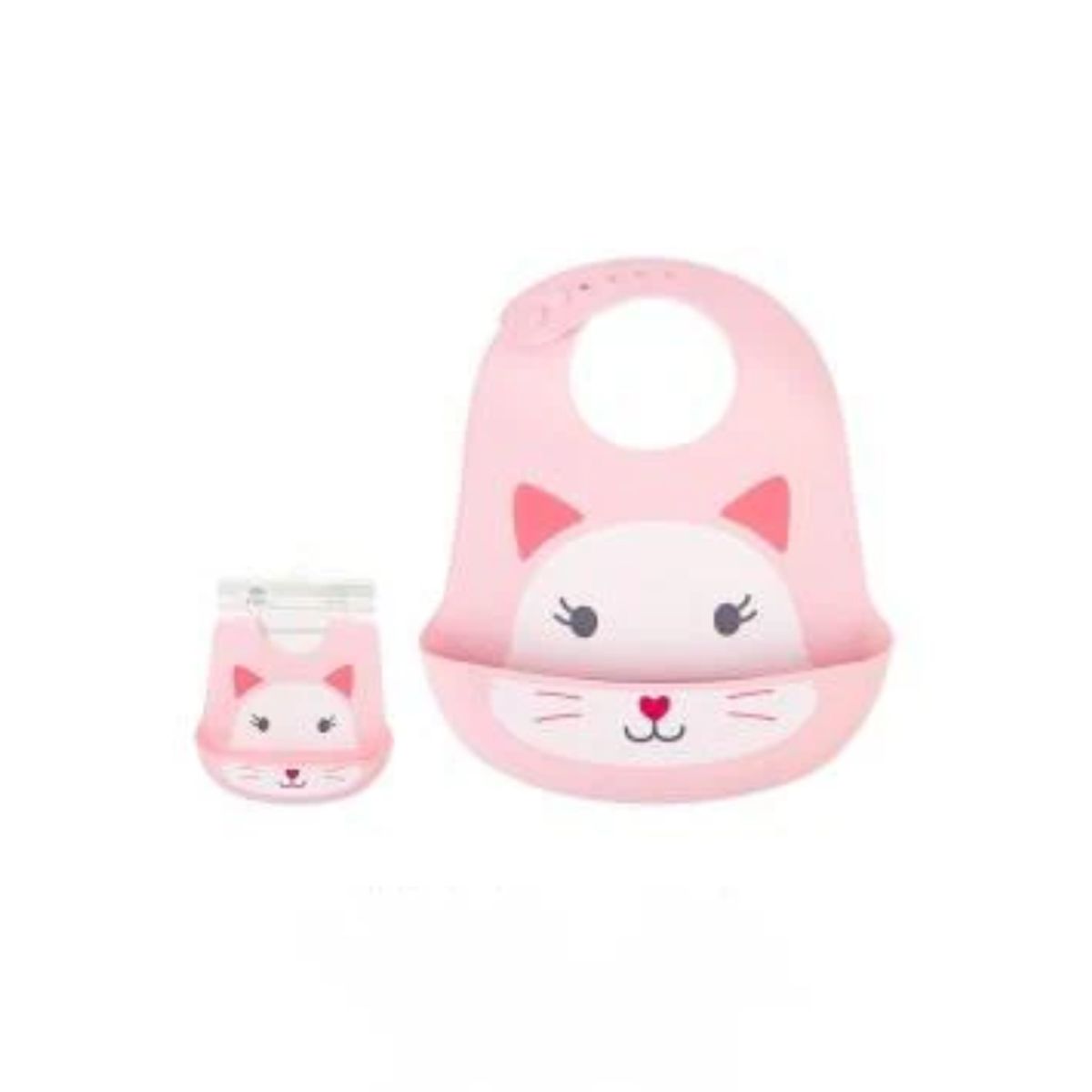 PIA COPELLO STORE - Babero de Silicona Gatito Rosado