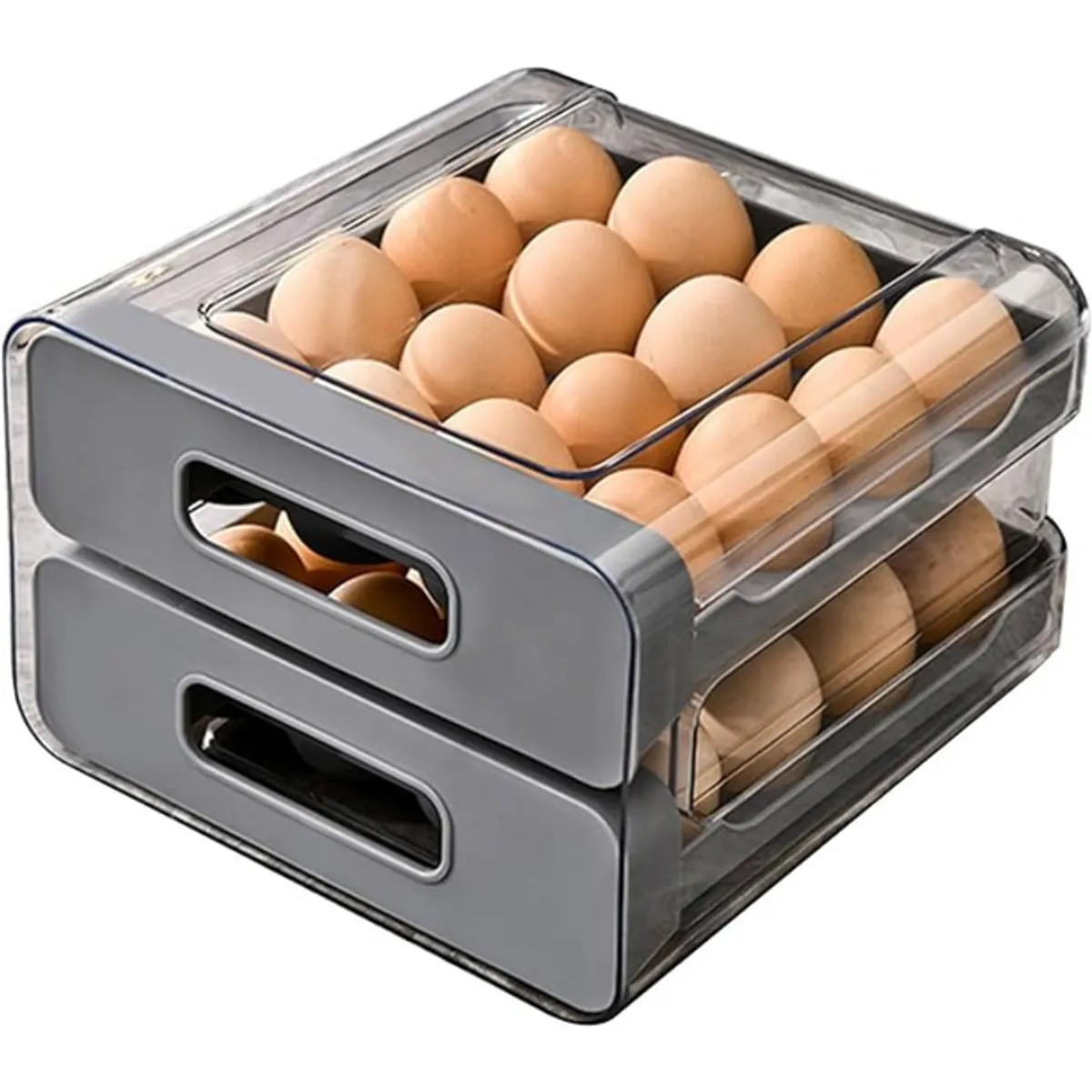 PIA COPELLO STORE - Caja Organizadora para Huevos - Gris