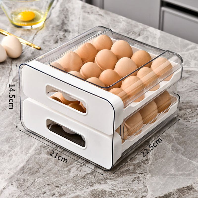 PIA COPELLO STORE - Caja Organizadora para Huevos - Blanco