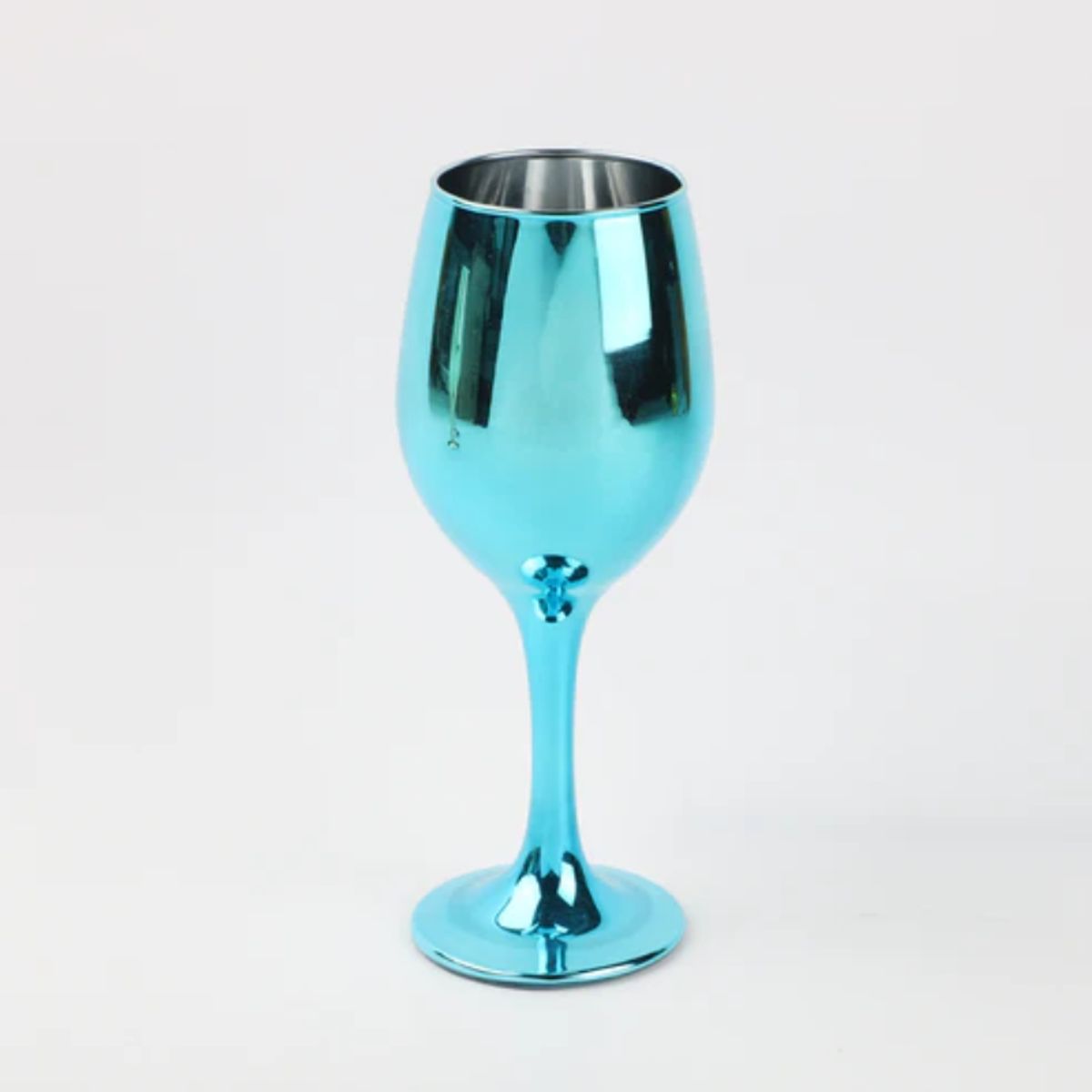 PIA COPELLO STORE - Copa de Vino Galvanizada Celeste