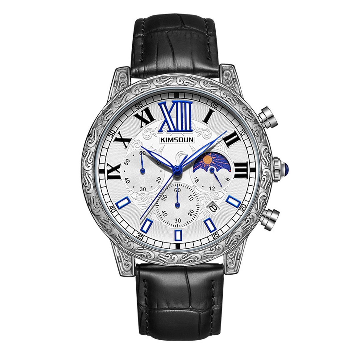 OVOTOUMI - OVOTOUMI YUN reloj mecánico de gran dial impermeable-Negro