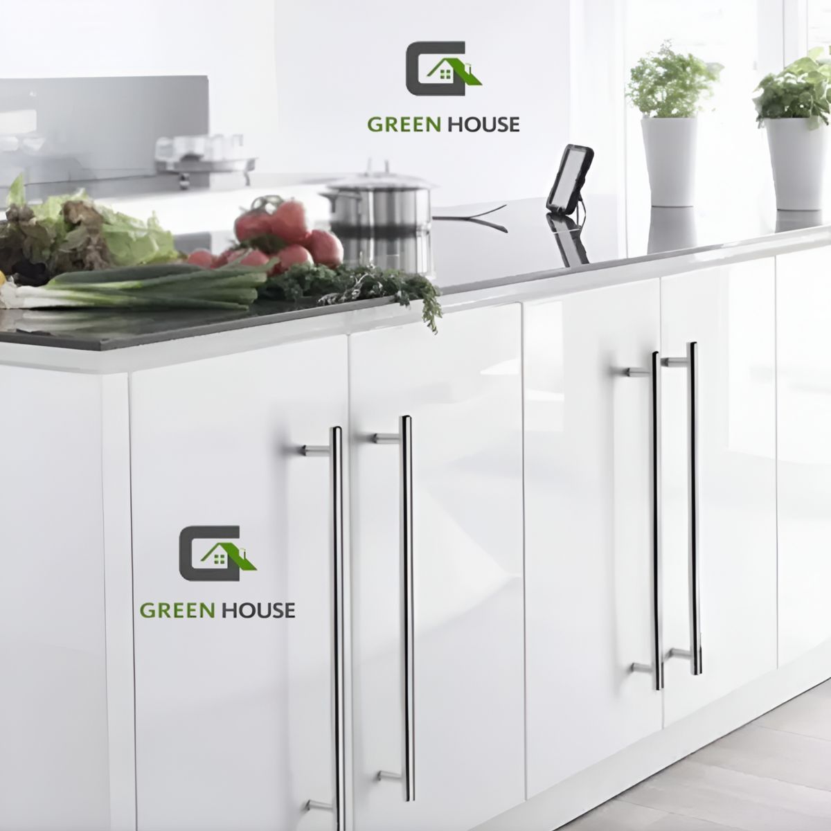 GREEN HOUSE - MANIJA - MANILLON ACERO INOXIDABLE MOD H - DOBLE 40cm