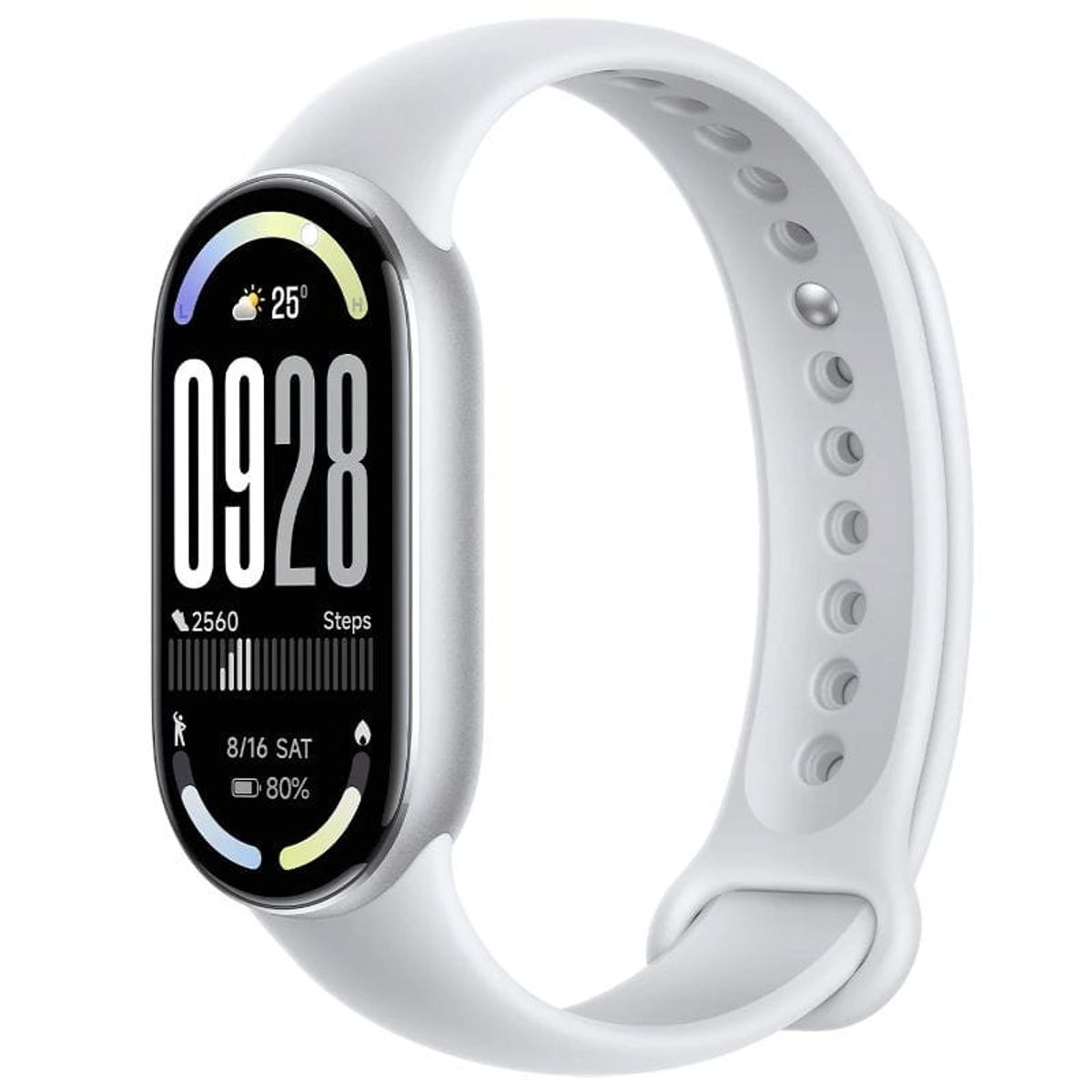 XIAOMI - Pulsera Xiaomi smart band 10, AMOLED, 60 Hz, 5ATM - Plateado