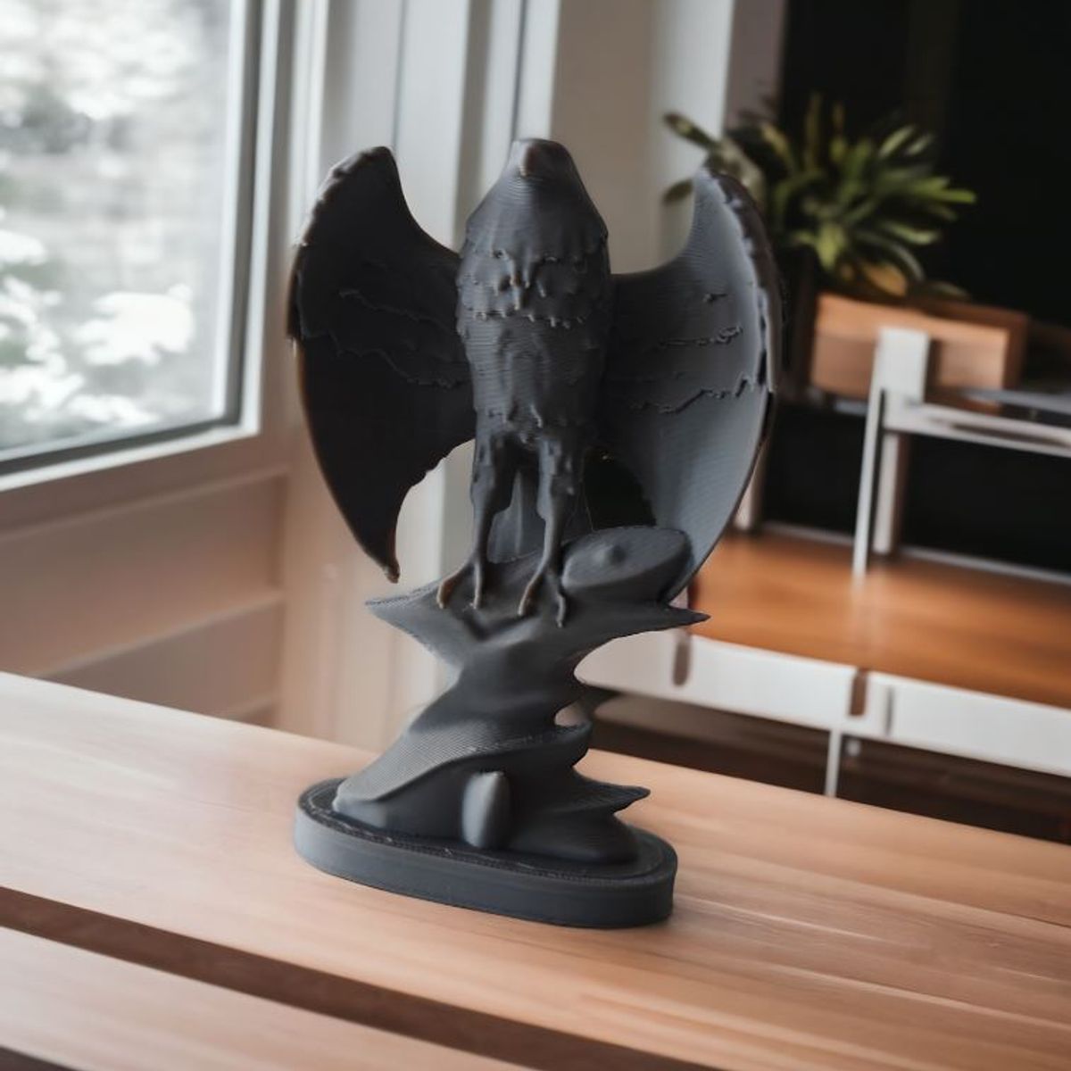 GENERICO - ADORNO EXCLUSIVO AGUILA GRIS 23cm x 15cm x 12cm