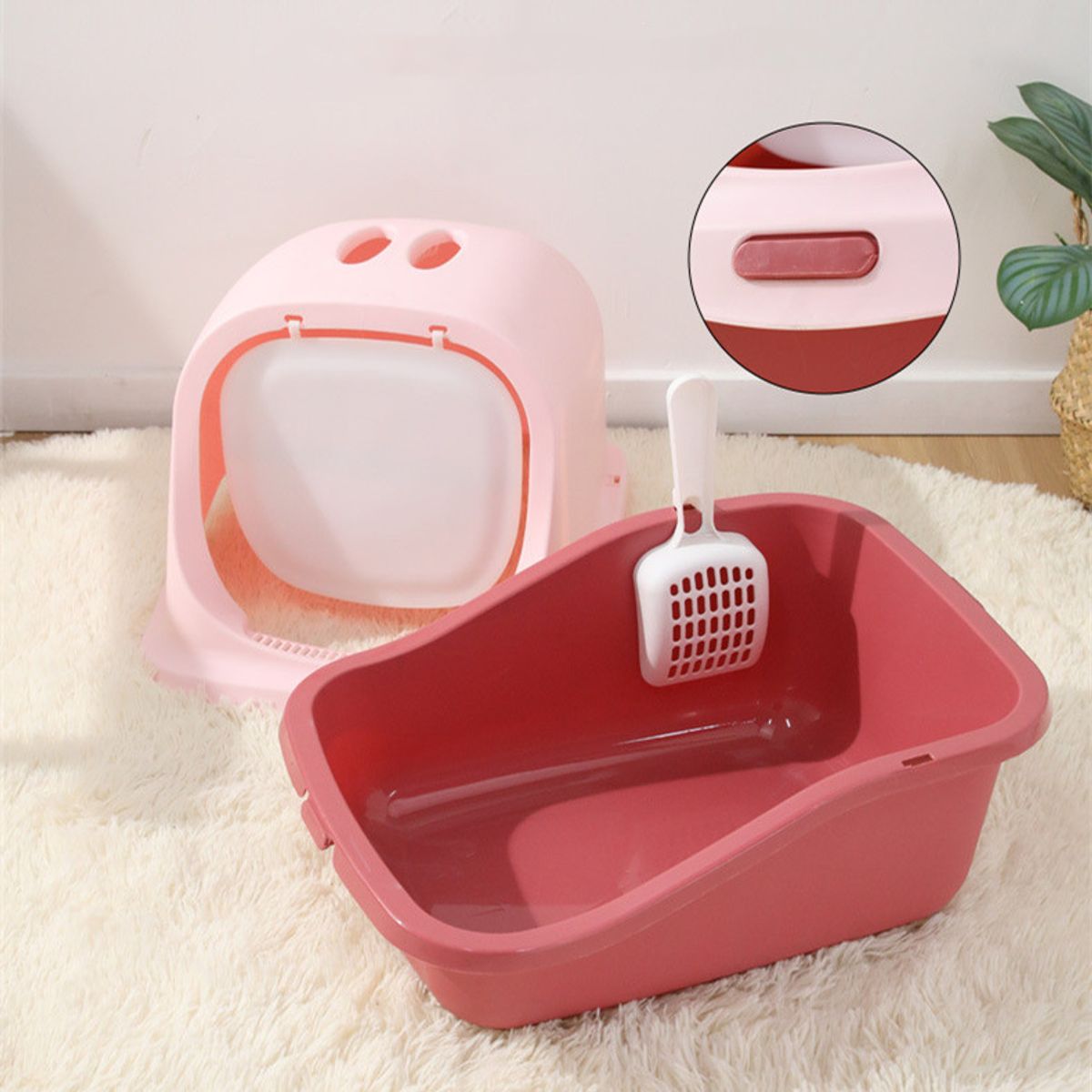 GENERICO - Arenero cerrado para gato SN - Verde