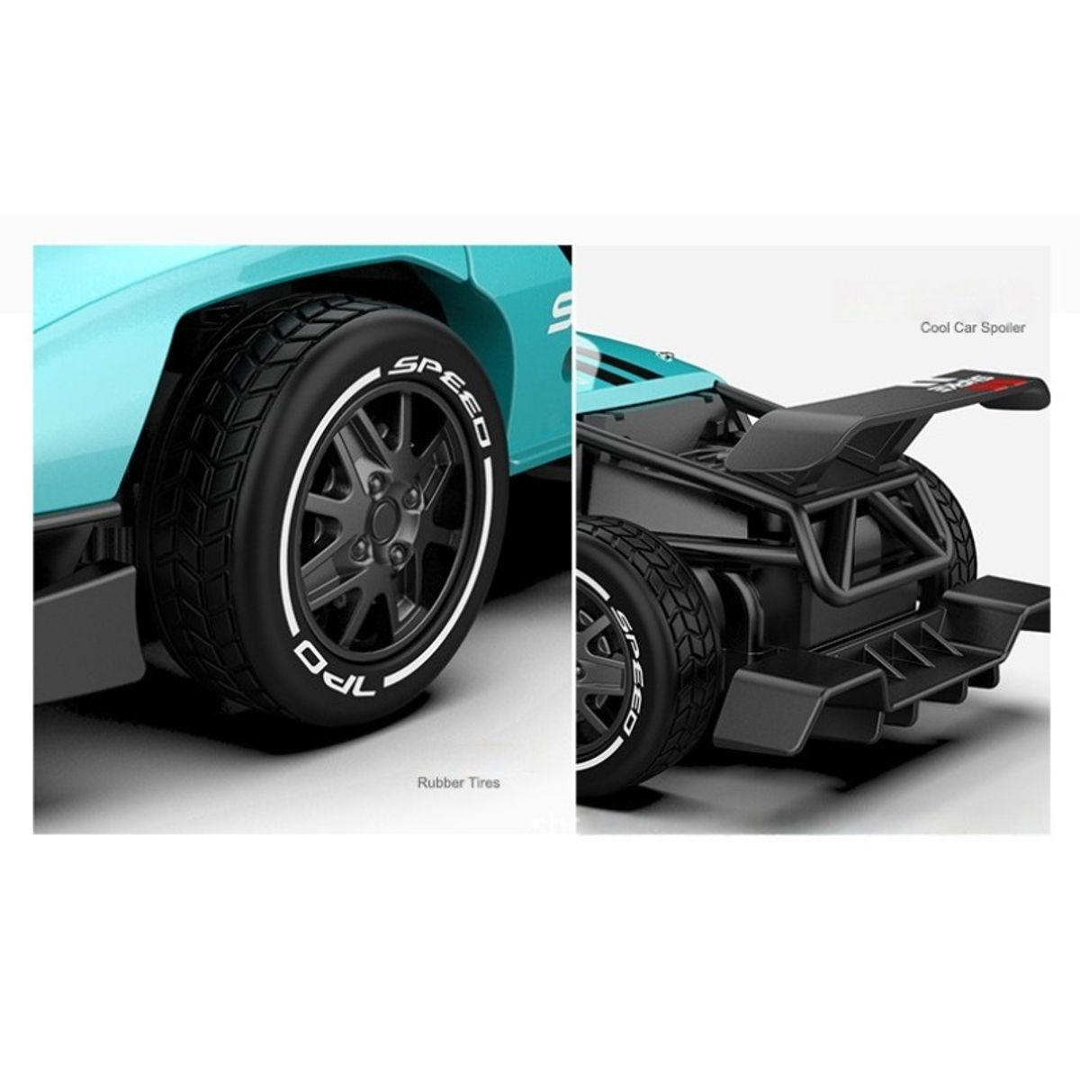 TIOZONEY - Coche teledirigido para niños-Rojo