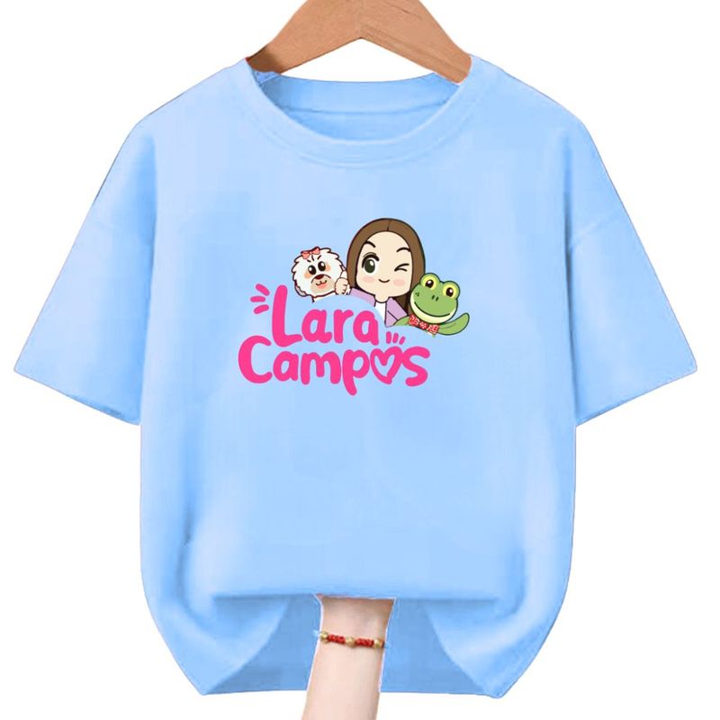 GENERICO - Polo Algodon Celeste Rana Lara - Tallas 6 hasta XL