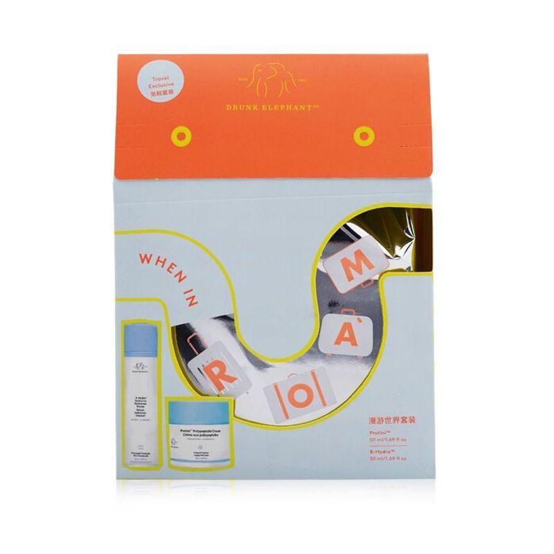 DRUNK ELEPHANT - When In Roam Set Polypeptide Cream+Hydration Serum 2pcs Drunk Elephant