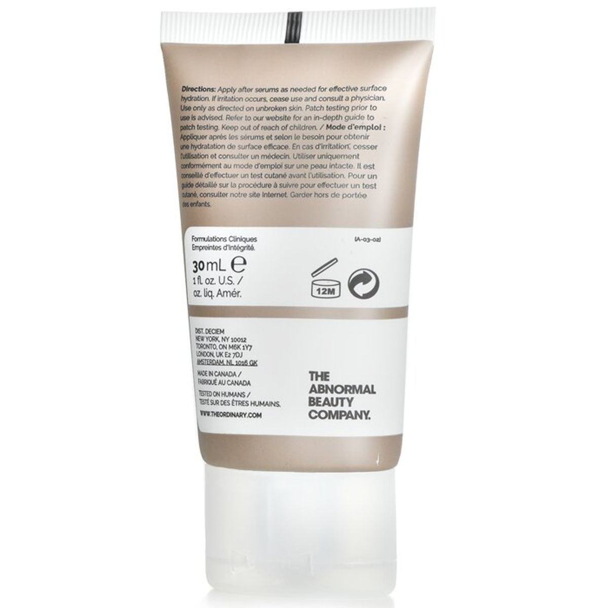 THE ORDINARY - Los factores hidratantes naturales + HA 30ml1oz The Ordinary