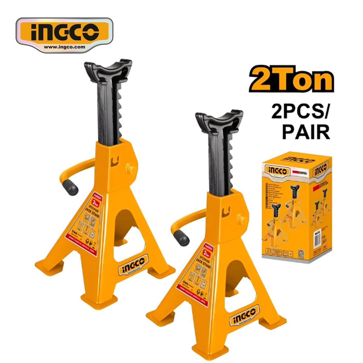 INGCO TOOLS - HJS0201 SOPORTE 2TON CABALLETE AUTOMÓVIL