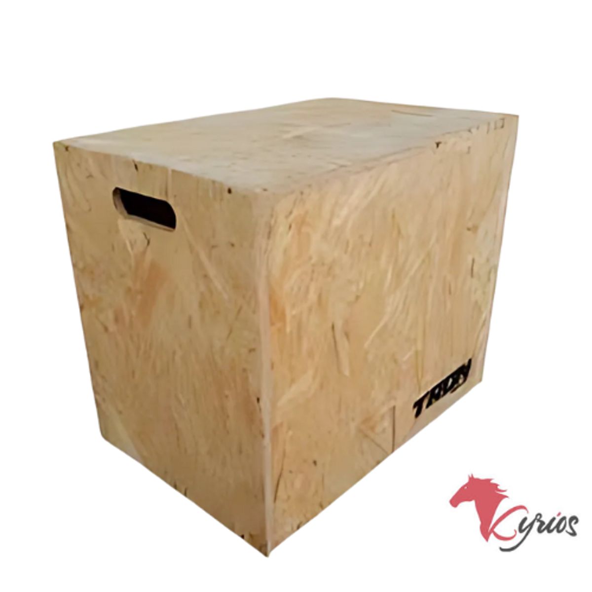 GENERICO - CAJA CROSSFIT DE MADERA DE MATERIAL OSB COLOR MADERA