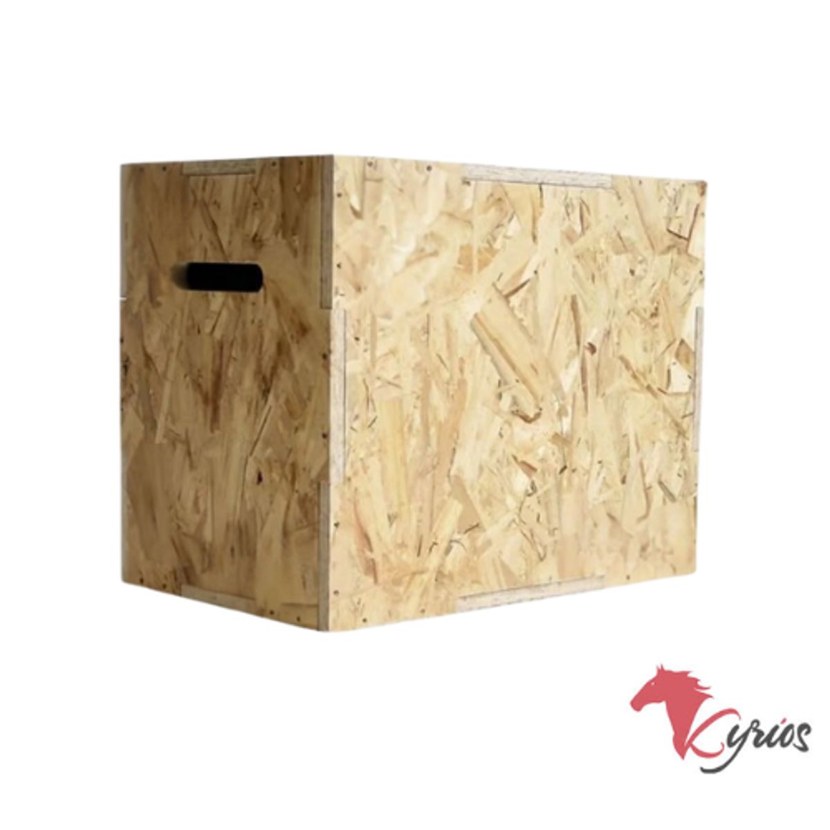 GENERICO - CAJA CROSSFIT DE MADERA DE MATERIAL OSB COLOR MADERA