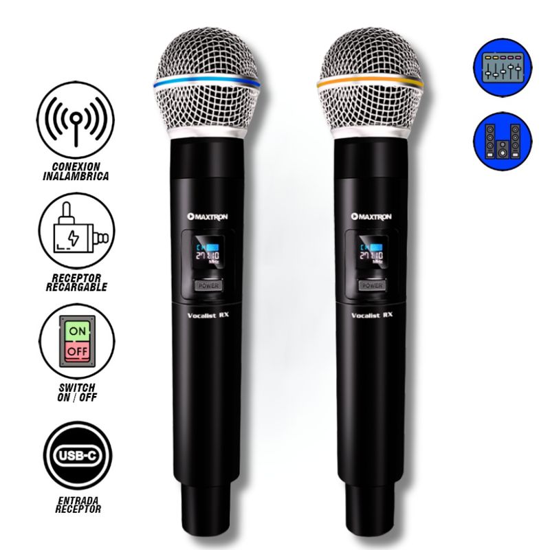 MAXTRON - MICROFONO MAXTRON VOCLALIST RX - MX 7238