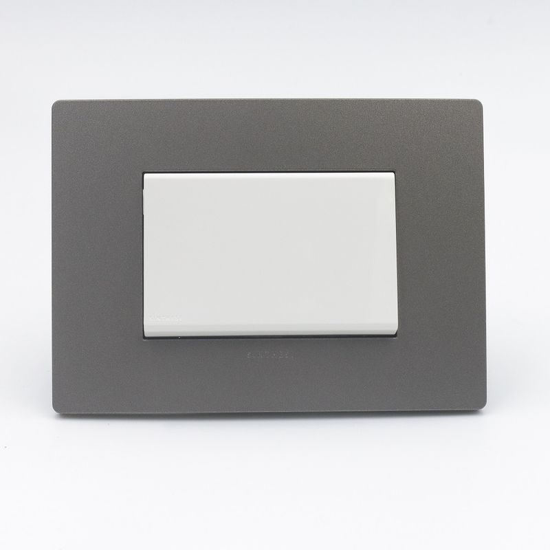 SINTHESI - PULSADOR PARA TIMBRE SIMPLE TECLON S33 PLACA PIEDRA Y DADOS BLANCOS