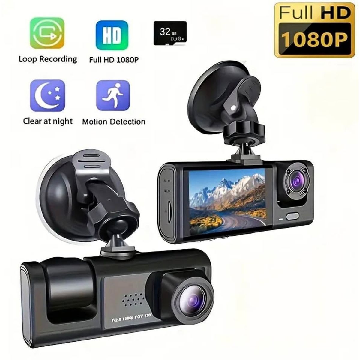 Cámara Smart para interior de automóvil resolución 1080HD, marca OEM - Foto Principal
