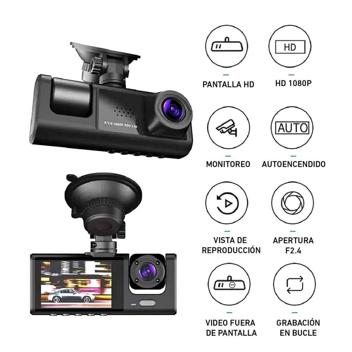 Cámara Smart para interior de automóvil resolución 1080HD, marca OEM - Foto 2