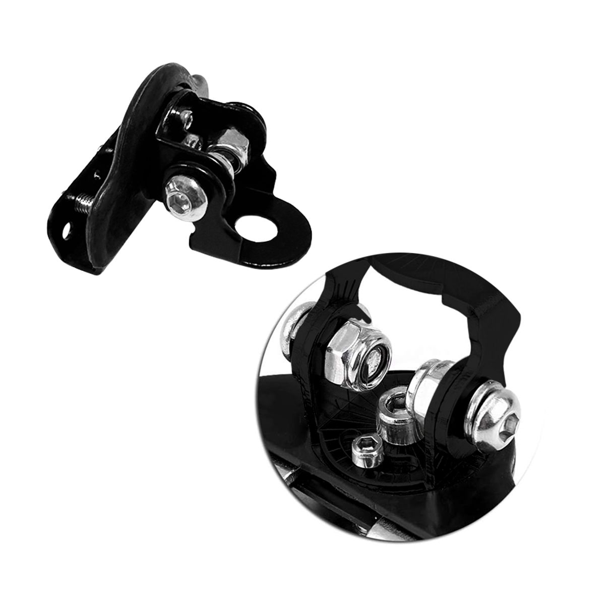 GENERICO - Par Soportes De Faro Neblinero Giratorio Para Capot Negro