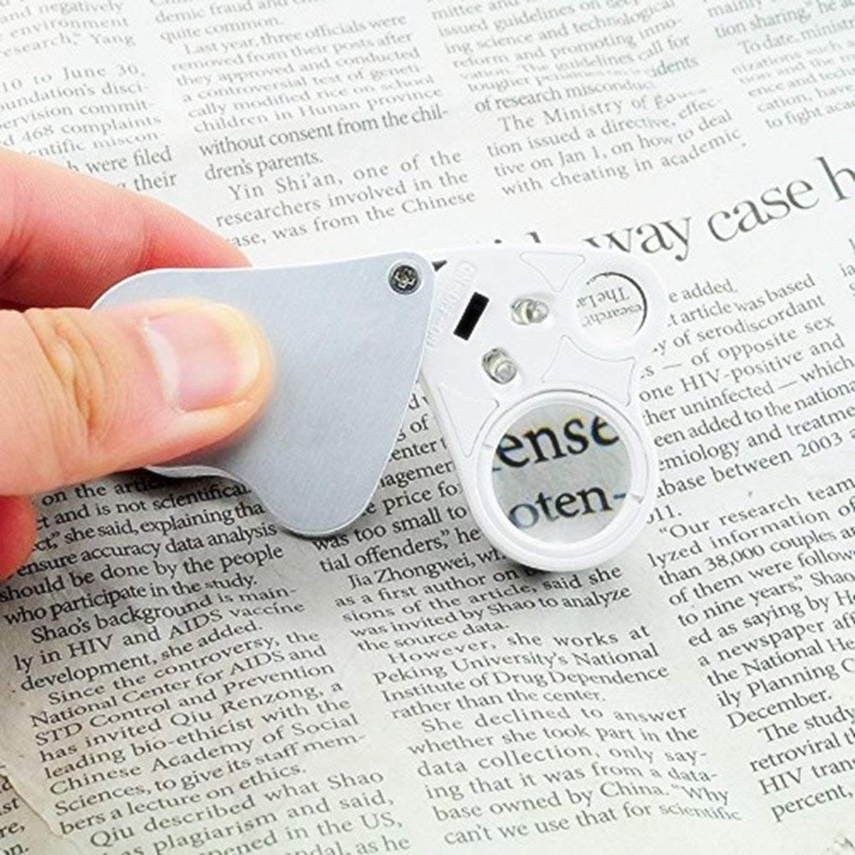 GENERICO - lupa entomologica 30x y 60x con luz led doble lente