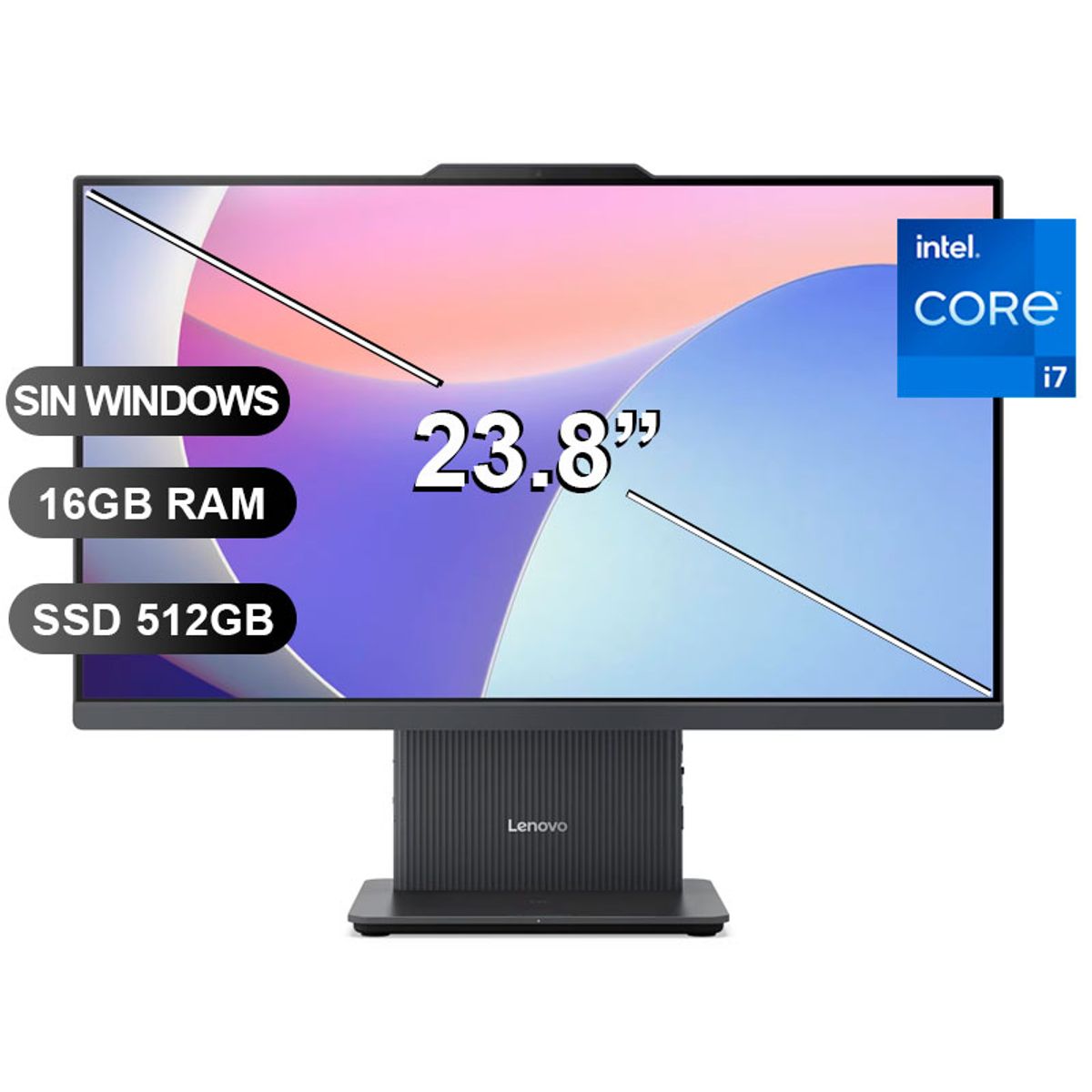 LENOVO - AIO LENOVO IDEACENTRE 24IRH9 I7-13620H 16GB RAM 512GB SSD 23.8 SIN WINDOWS F0HN00MJLD
