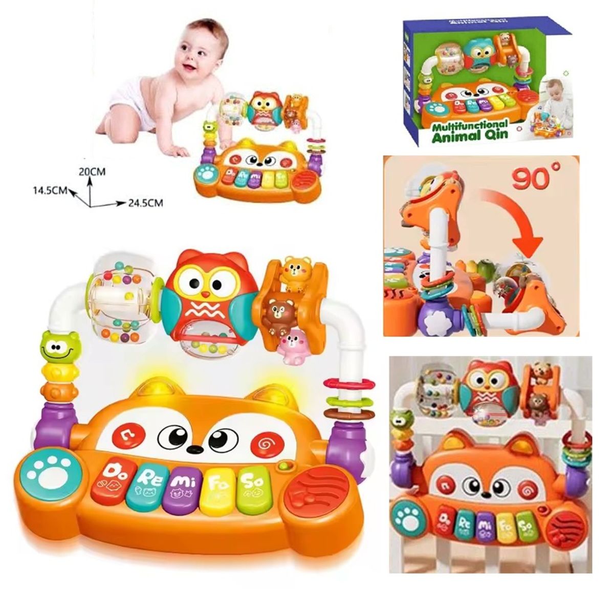 BABY - Piano Multifuncional con Sonidos y Luces