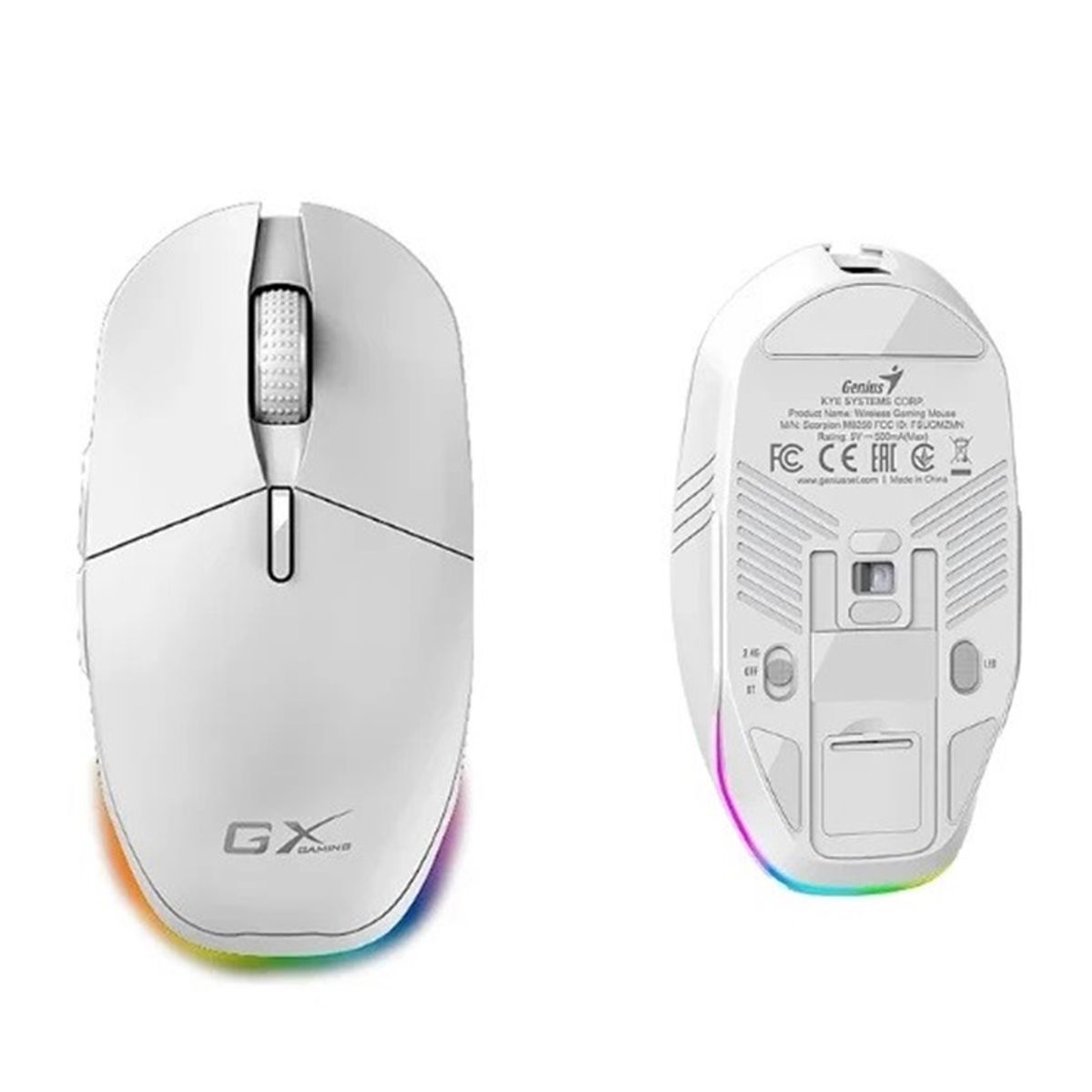 GENIUS GX - Mouse Gaming Inalámbricobt Genius GX Scorpion M8250 AI Copilot Blanco