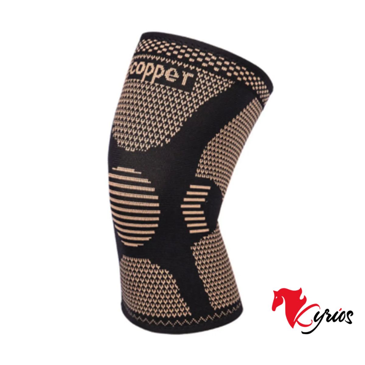 NO LOGO - RODILLERA TERAPEUTICA HILO DE COBRE PARA LESIONES TALLA M