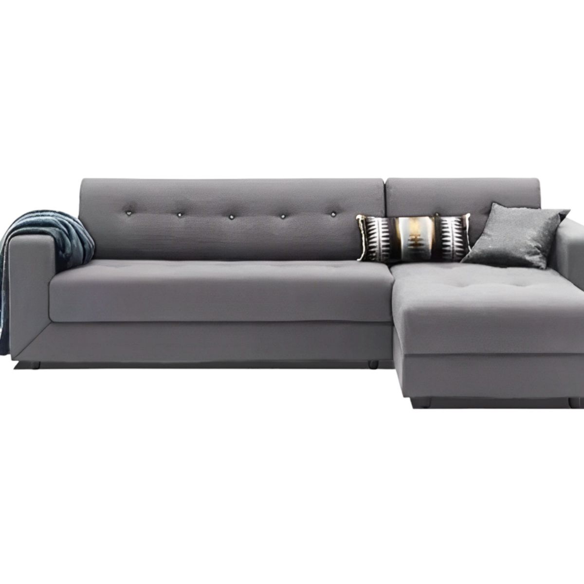 GENERICO - Sofá Seccional Oxford Premium - 2 piezas Gris