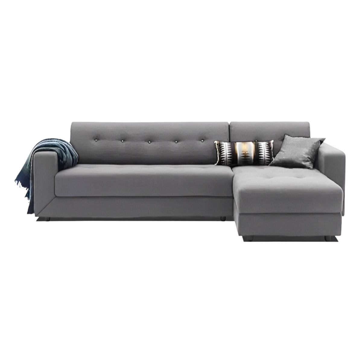 GENERICO - Sofá Seccional Oxford Premium - 2 piezas Gris