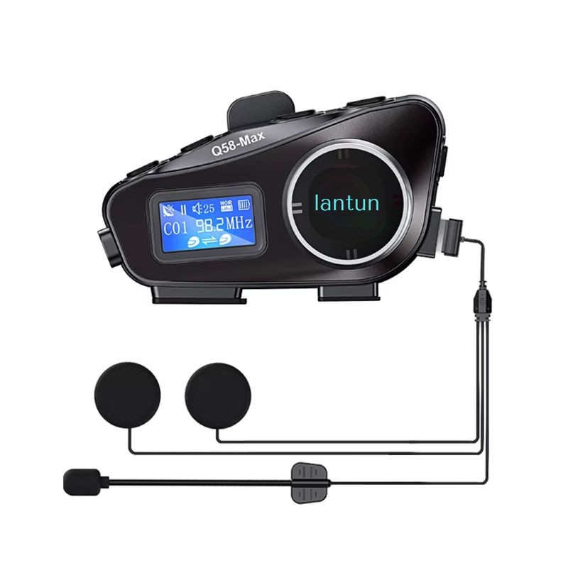 SEISA - Audifono Bluetooth de Casco Intercomunicador para Moto Q58