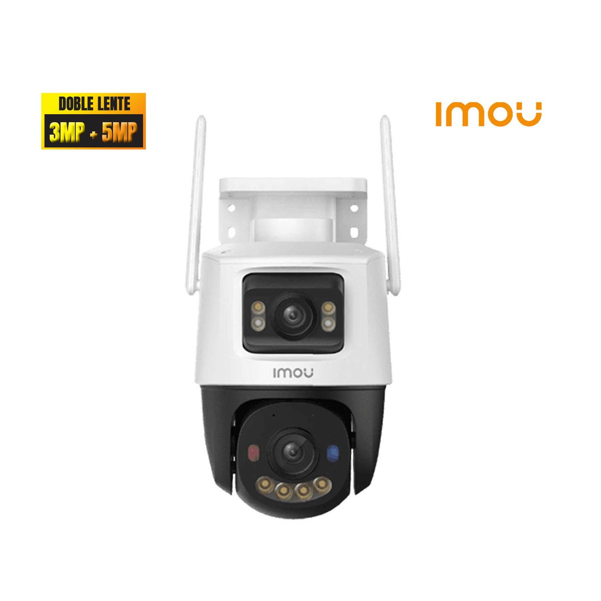 IMOU - Cámara IMOU CRUISER DUAL 2 3MP + 5MP 360 Full color Luz Advertencia