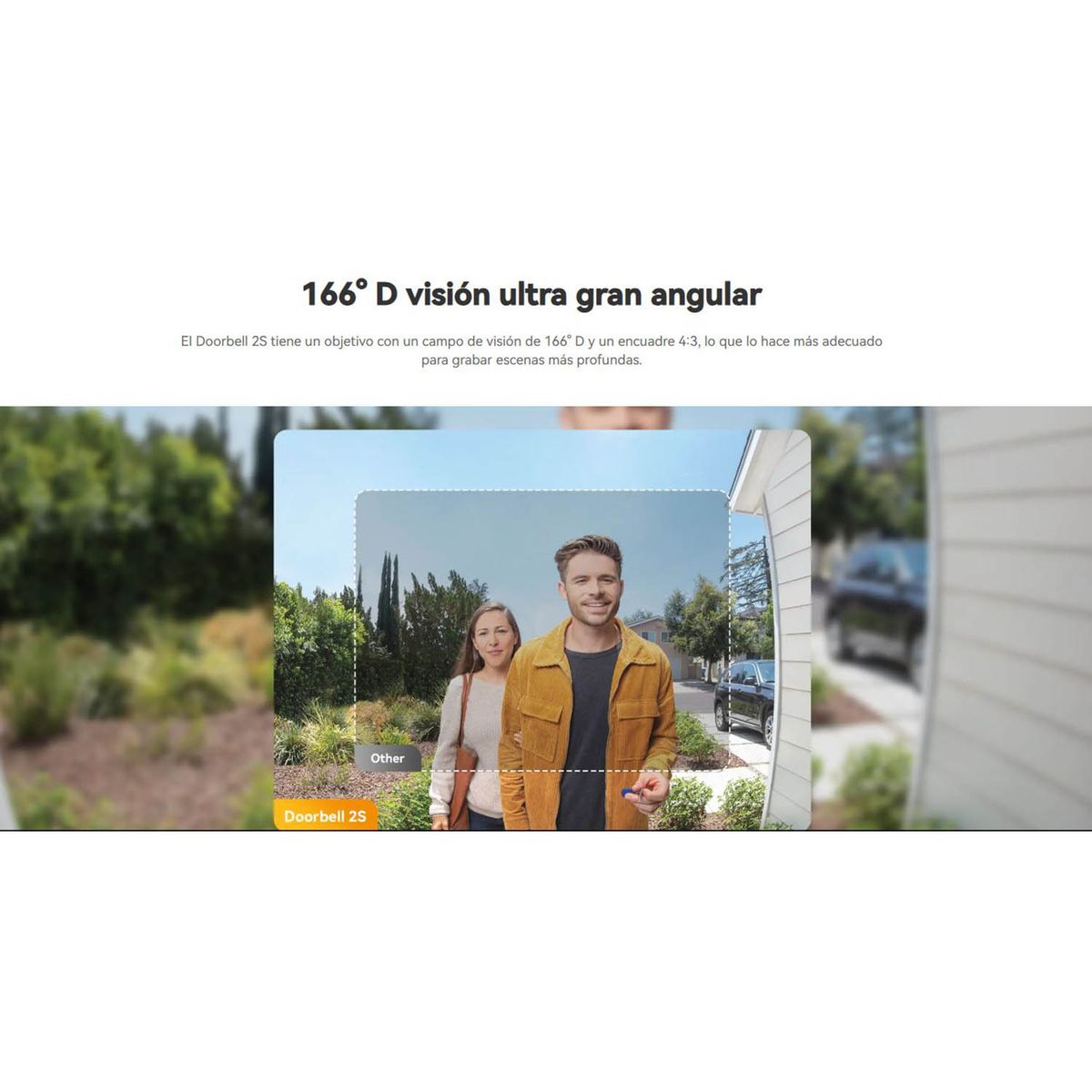 IMOU - Timbre Cámara IMOU Doorbell 2S Kit 2K Batería Detección Merodeo Alarma