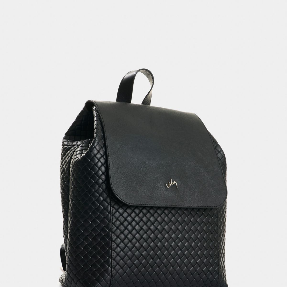VELEZ - Vélez Mochila De Cuero Grabado Para Mujer Ivory Negro