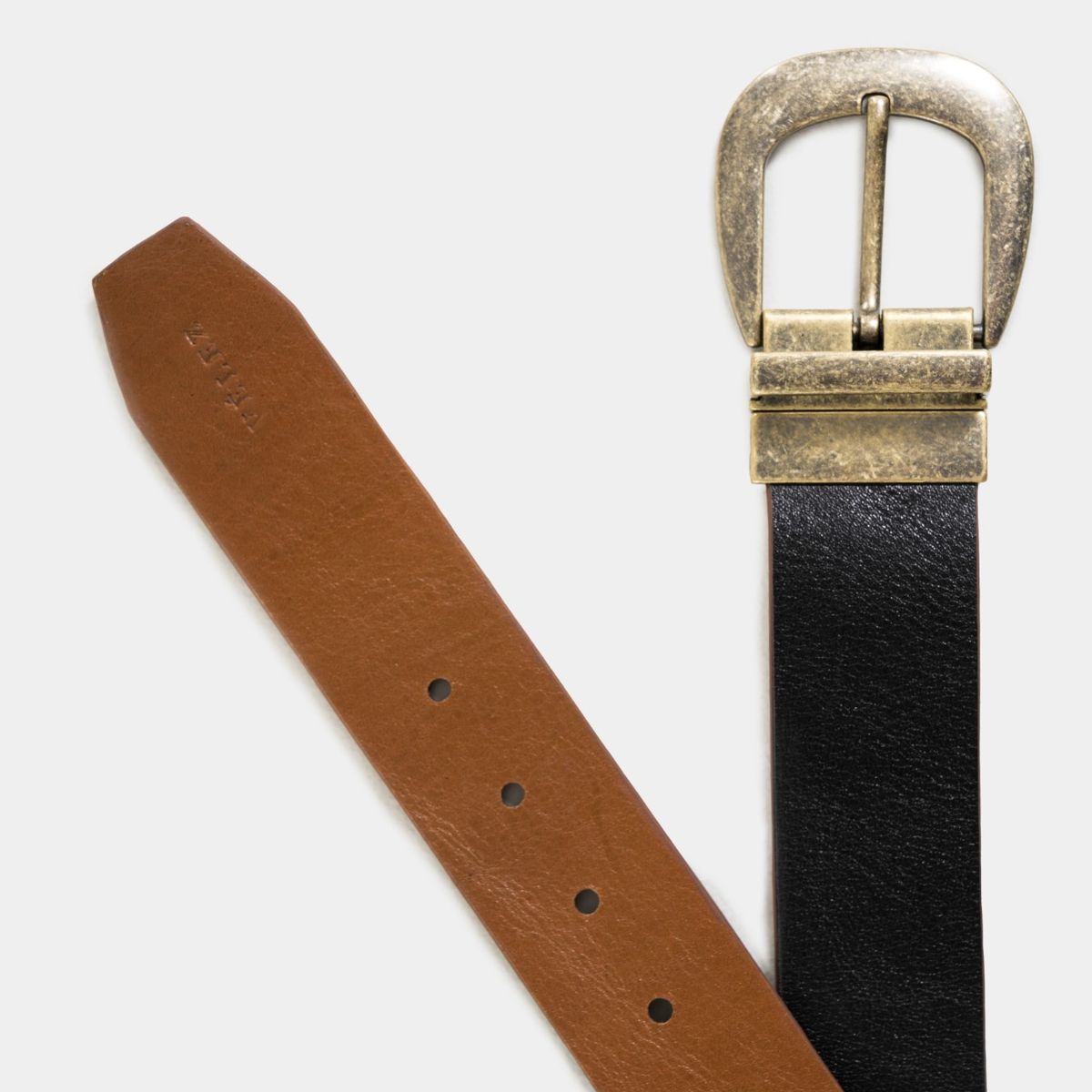 VELEZ - Vélez Correa Reversible Uyuni Cuero Mujer Rústica Negro