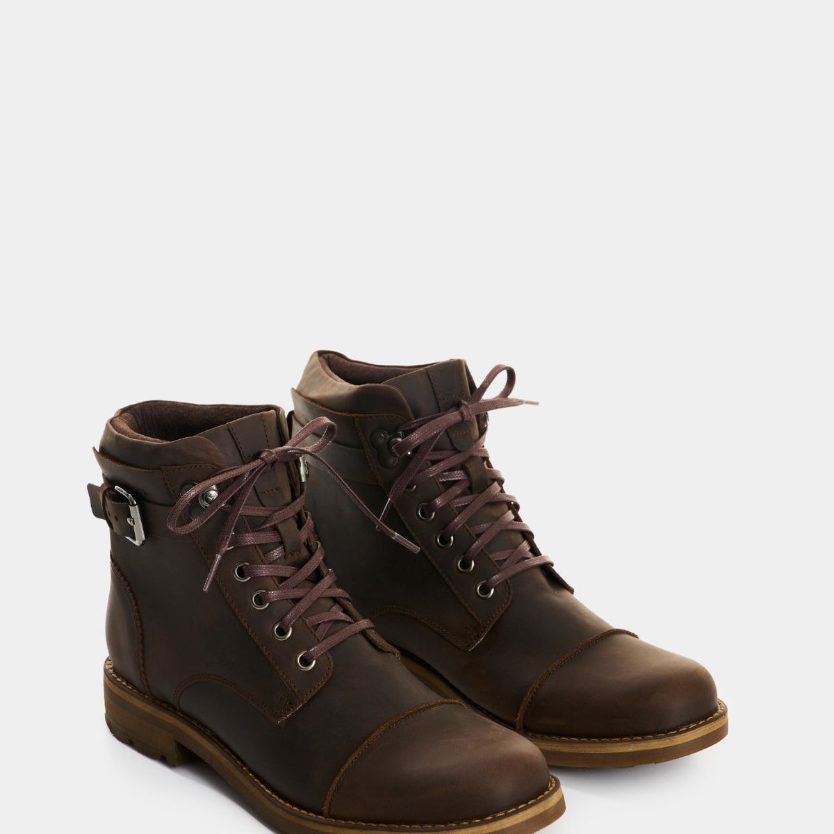 Velez - Vélez Botas Casual Laos Cuero Hombre Vintage Cafe