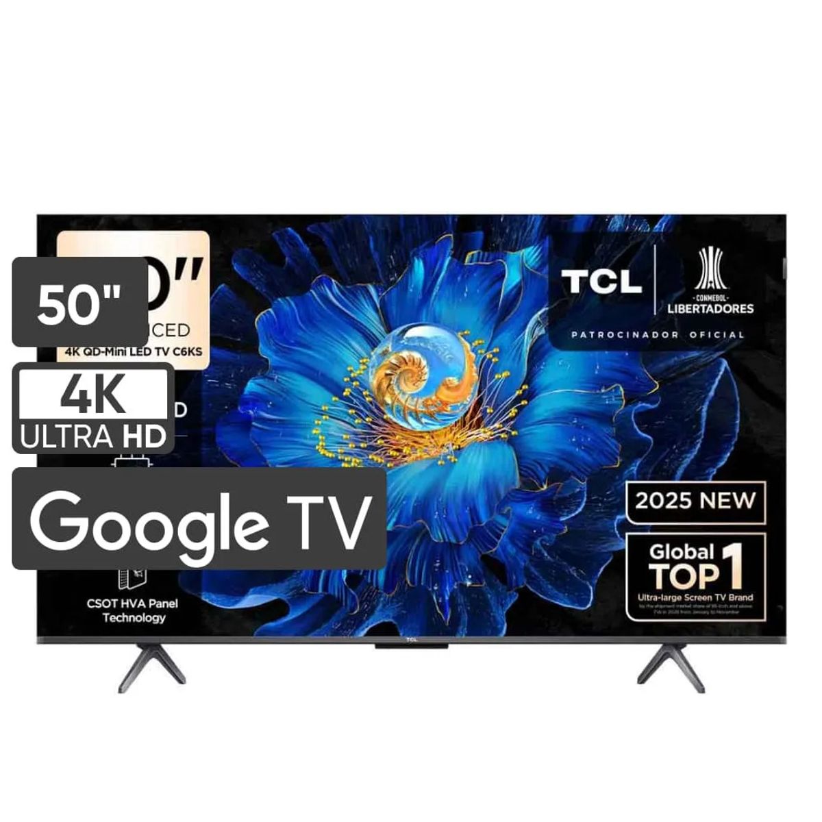 TCL - Televisor TCL Mini LED 50 UHD 4K Smart TV 50C6KS