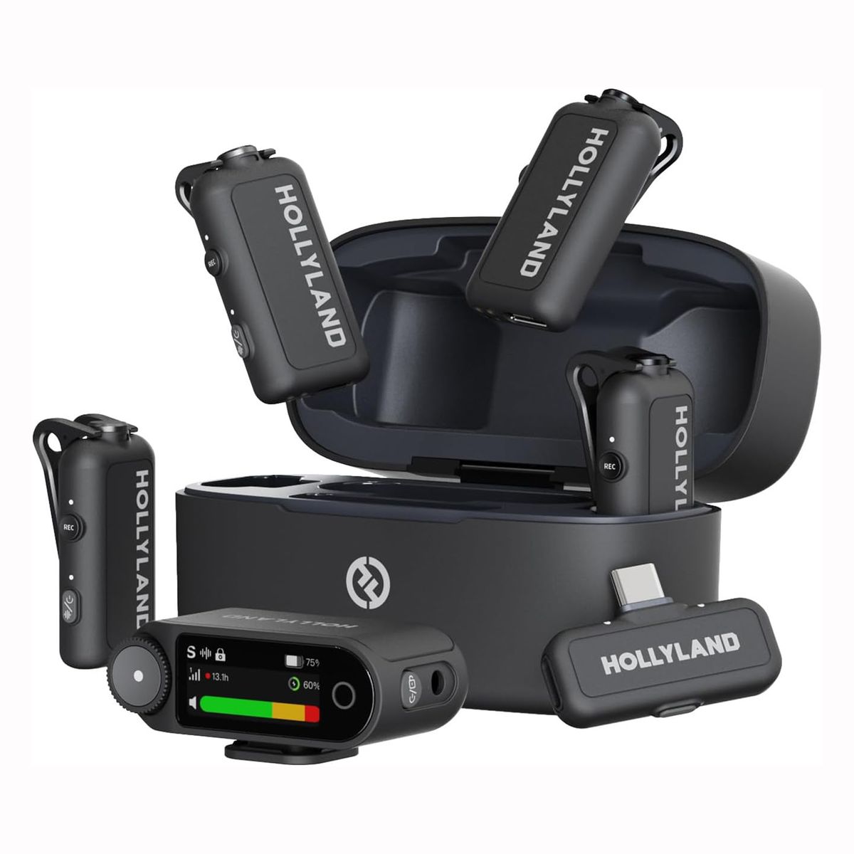 GENERICO - Hollyland Lark Max 2 4-Personas Set Micrófono Inalámbrico Profesional