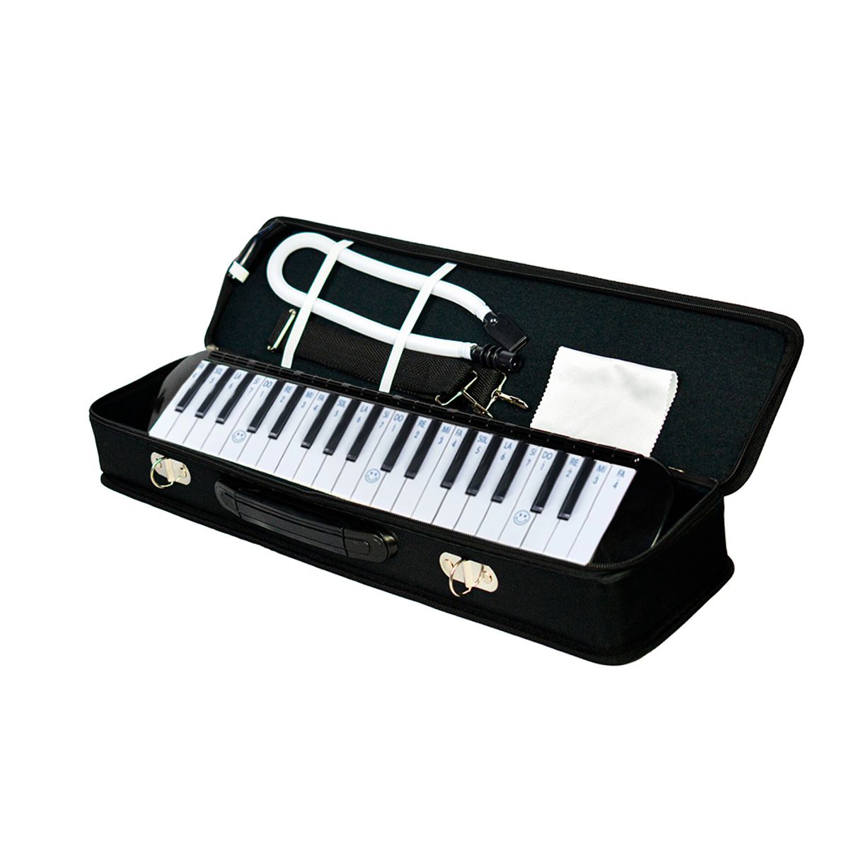 GENERICO - MELODICA DE 37 TECLAS NEGRO - ESTUCHE RIGIDO Y NOTAS IMPRESAS