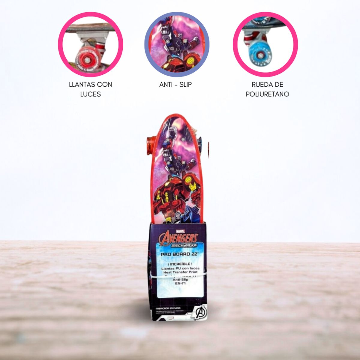 CUZKA - Skateboard para Niños «PENNY» 22″ AVENGERS