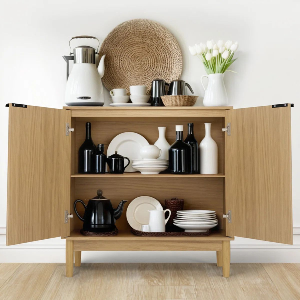 R&R MUEBLES - Aparador Moderno Pocart Panela R&R MUEBLES